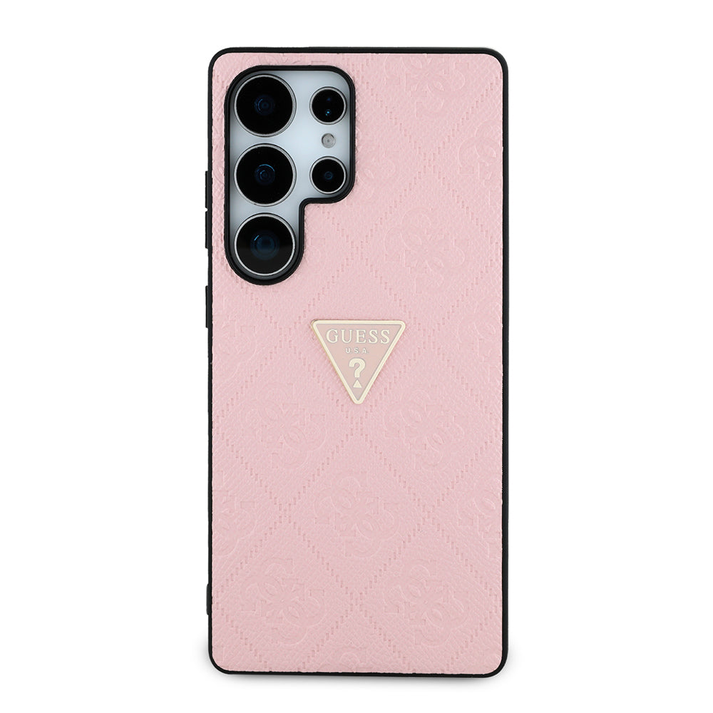 Guess Galaxy S25 Ultra Orjinal Lisanslı 4G Desenli Sıcak Damgalı Üçgen Logolu Kılıf Guess Galaxy S25 Ultra Orjinal Lisanslı 4G Desenli Sıcak Damgalı Üçgen Logolu Kılıf